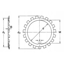 Bearing washer mb aw mb18