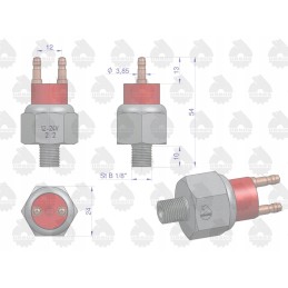 Hydraulic light switch, circular stop sensor