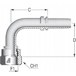 Pa101290 tip dn10 3 4 unf 90