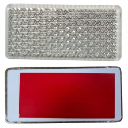 Rectangular reflector for trailer, white