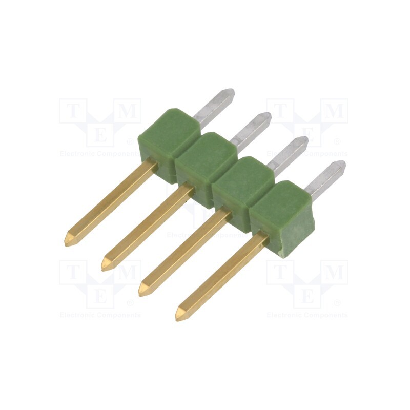 5 pcs x TE Connectivity - 826629-4 - Pin header, pin strips, AMPMODU MOD II, male, PIN: 4, straight