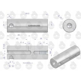 Front drive satellite pin 88175027 881750