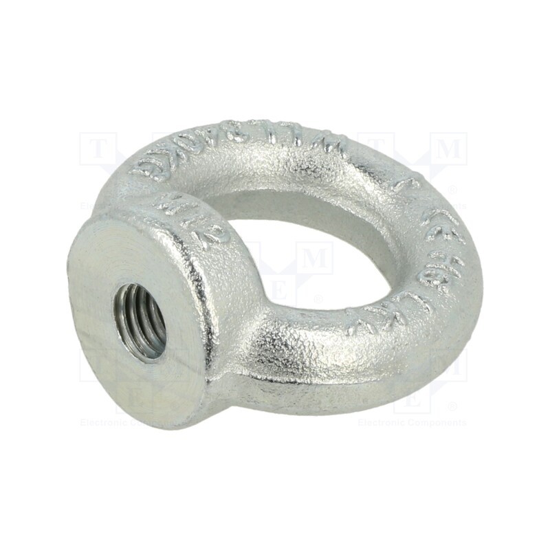 1 pcs x ELESA+GANTER - DIN 582-M12-ST - Lifting eye nut, eye, M12, steel, Plating: zinc, DIN 582, 30mm