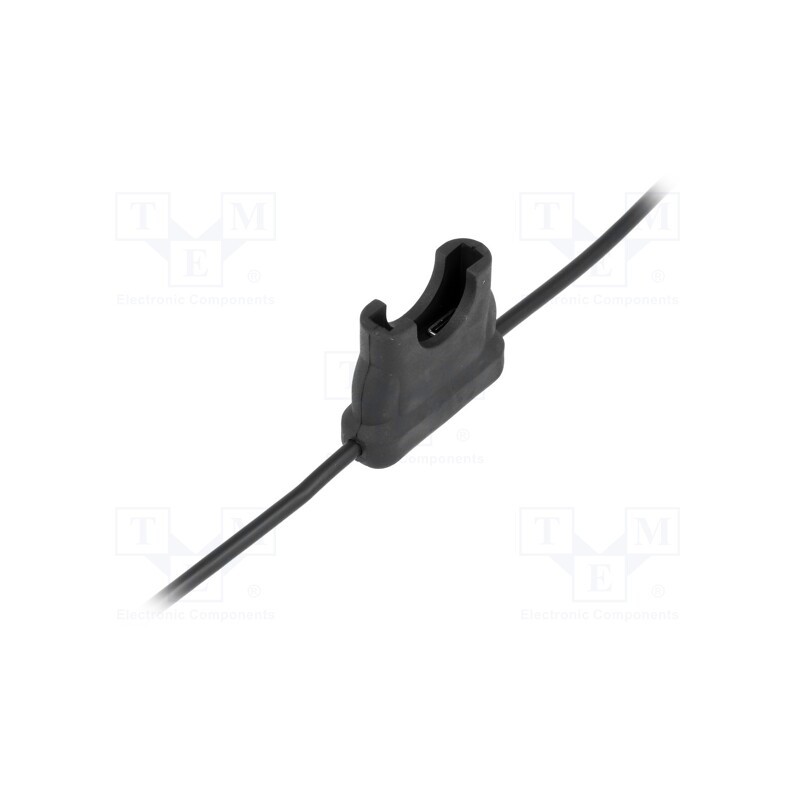 1 pcs x LITTELFUSE - 0FHA0001ZXJ - Fuse holder, 19mm, 20A, on cable, Leads: lead x2, UL94V-0, 32V