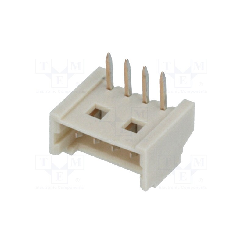 5 pcs x MOLEX - 530480410 - Socket, wire-board, male, PicoBlade™, 1.25mm, PIN: 4, THT, 1A, tinned