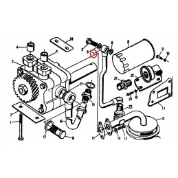 Oil pump pressure pipe for c 360 46607040
