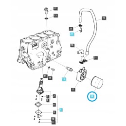 Engine oil filter egq140 ls tractor