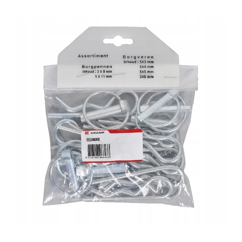 Set of small cotter pins