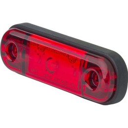 Red LED oval marker lamp