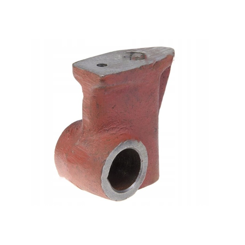 Valve rocker axle bracket with hole for c