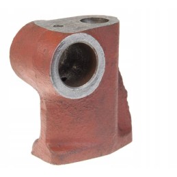 Valve rocker axle bracket with hole for c