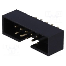 5 pcs x Amphenol Communications Solutions - T823-110A1S100HEU - Socket, IDC, male, PIN: 10, straight, THT, gold-plated, 2mm, bla