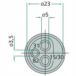 Jaeger 3-pin socket 50751305135