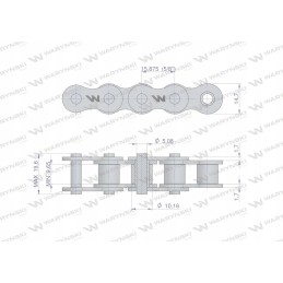 Roller chain 10b 1 r1 5 8 Warynski for sale