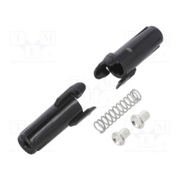 1 pcs x LITTELFUSE - 01550120HXU - Fuse holder, 6.3x32mm, 20A, black