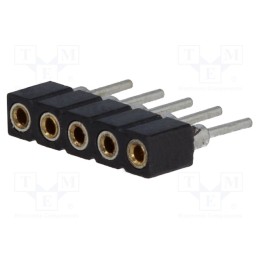 5 pcs x CONNFLY - DS1002-02-1*5BT1F6 - Socket, pin strips, female, PIN: 5, low profile,turned contacts