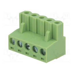 5 pcs x XINYA - XY2500F-B(5.08)-5P - Pluggable terminal block, 5.08mm, ways: 5, straight, plug, female