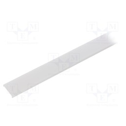 1 pcs x KLUu015a - B17032S_1 - Cover for LED profiles, satin, 1m, LIGER-22, push-in