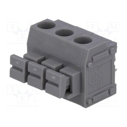 5 pcs x DEGSON ELECTRONICS - DG235-5.0-03P-11 - PCB terminal block, angled 90°, 5mm, ways: 3, on PCBs, 1.5mm2, 8A