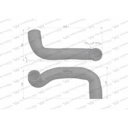 Lower radiator hose 81805638 Warynski