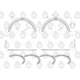 Set of half rings n 0 75 iii cut c 385 ursus