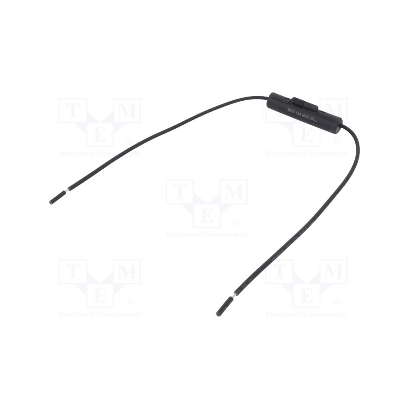 1 pcs x LITTELFUSE - 01500322H - Fuse holder, cylindrical fuses, 6.3x32mm, THT, Imax: 15A