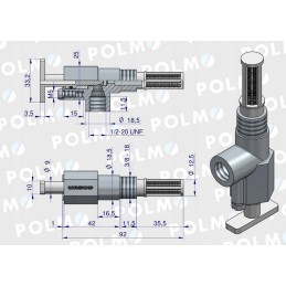 Fuel tap with strainer mf3 255 2812 3512 original