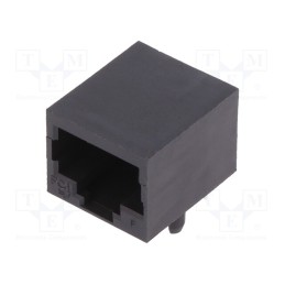5 pcs x Amphenol Communications Solutions - 54602-910LF - Socket, RJ50, PIN: 10, Cat: 3, unshielded, gold-plated, on PCBs, THT