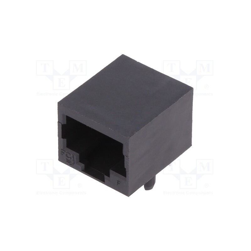 5 pcs x Amphenol Communications Solutions - 54602-910LF - Socket, RJ50, PIN: 10, Cat: 3, unshielded, gold-plated, on PCBs, THT
