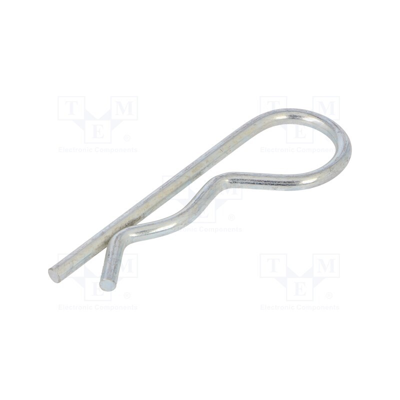 1 pcs x ELESA+GANTER - GN 1024-ST-6-E - Cotter pin, zinc-plated steel, Ø: 6mm, L: 126mm, Shaft dia: 28÷40mm