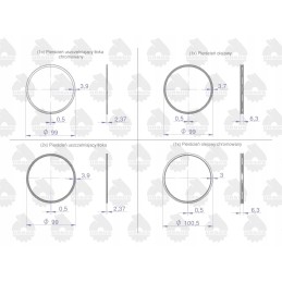 Set of engine rings 1 piston mf 4 orig ursus