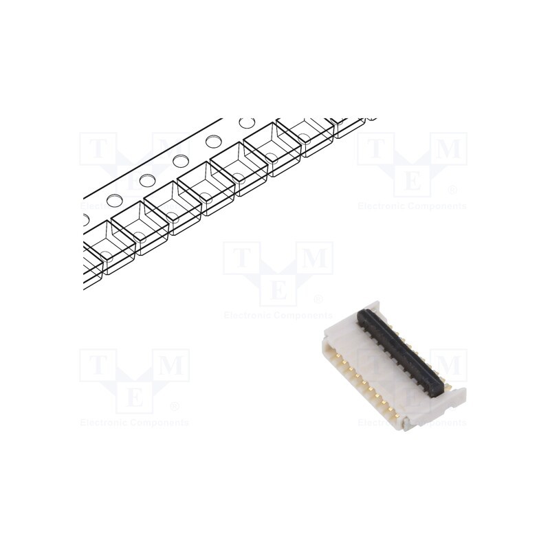 5 pcs x MOLEX - 5034801000 - Connector: FFC/FPC, horizontal, PIN: 10, SMT, FBH1, 50V, 500mA, 0.5mm