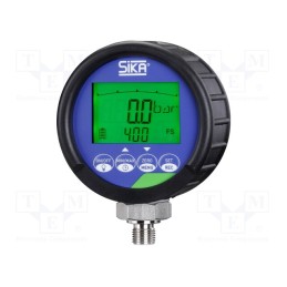 1 pcs x SIKA-EME8REF-E2-0040 - Digital pressure gauge, Working press: -1÷40bar, Ø: 90mm, IP67