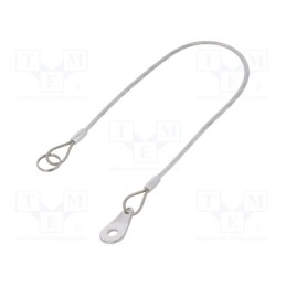 1 pcs x ELESA+GANTER - GN 111.2-320-14-B-TR - Retaining cable, Plating: PVC, stainless steel, 320mm