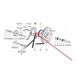 603190 0 intermediate pulley of the threshing machine drive