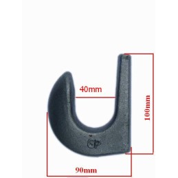 Loader bucket bolt hook, euro turret grab