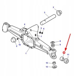 Ci116962 steering knuckle bush 40 5 x 44 5 x 34 8
