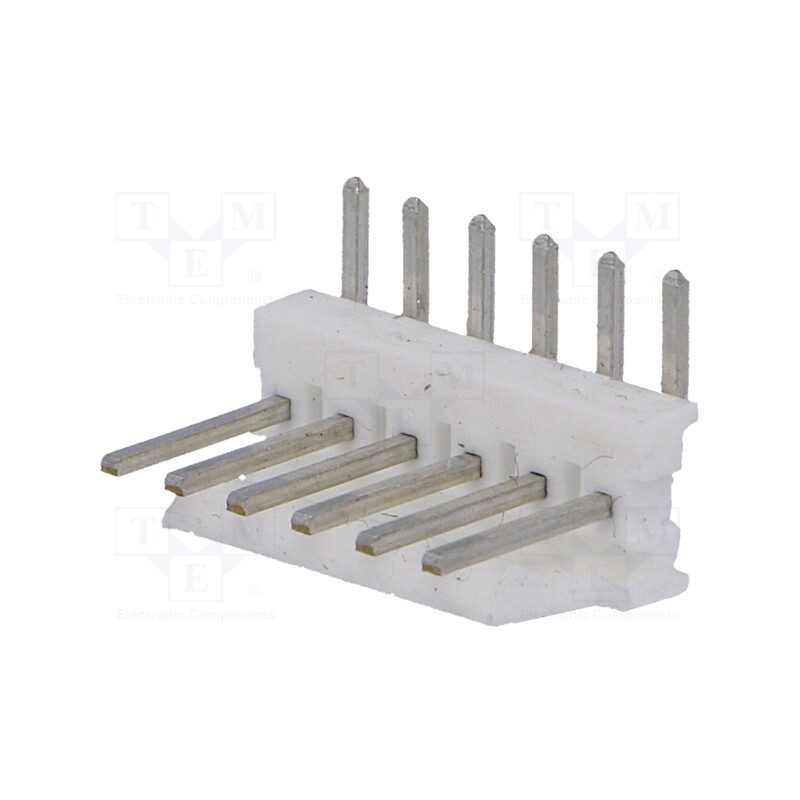 5 pcs x TE Connectivity - 640457-6 - Socket, wire-board, male, PIN: 6, 2.54mm, THT, MTA-100, tinned