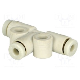 1 pcs x SMC-KQ2T02-00A - Tee fitting, plug-in, -1÷10bar, polypropylene, -5÷60°C