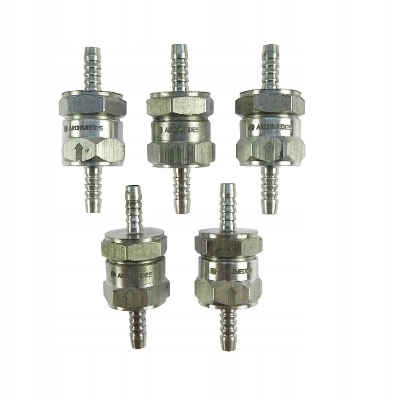 Fuel check valve, 8mm pipes, 5 pcs