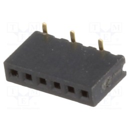5 pcs x CONNFLY - DS1065-02-1*6S8BS1 - Socket, pin strips, female, PIN: 6, straight, 1.27mm, SMT, 1x6, 1A
