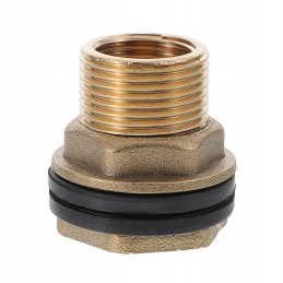 Water tank connector double threaded connector