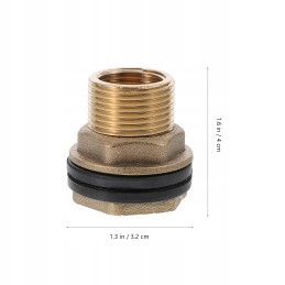 Water tank connector with double thread