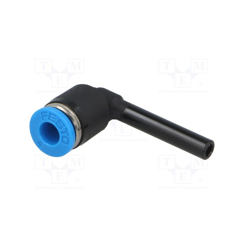 1 pcs x FESTO-153056 - Push-in fitting, angled 90°, -0.95÷6bar, polymer, QS, -10÷80°C