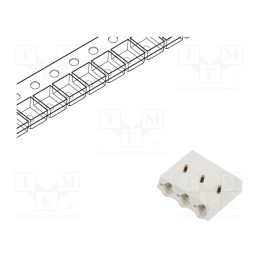 5 pcs x DEGSON ELECTRONICS - DG2003-6.0-03P-11-01A(H) - Connector: plug-in, DG2003, 6mm, ways: 3, 0.5÷1.5mm2, 10A, SMT, 200V