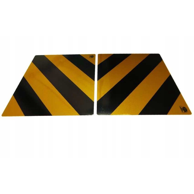 Yellow and black reflective board 300x400