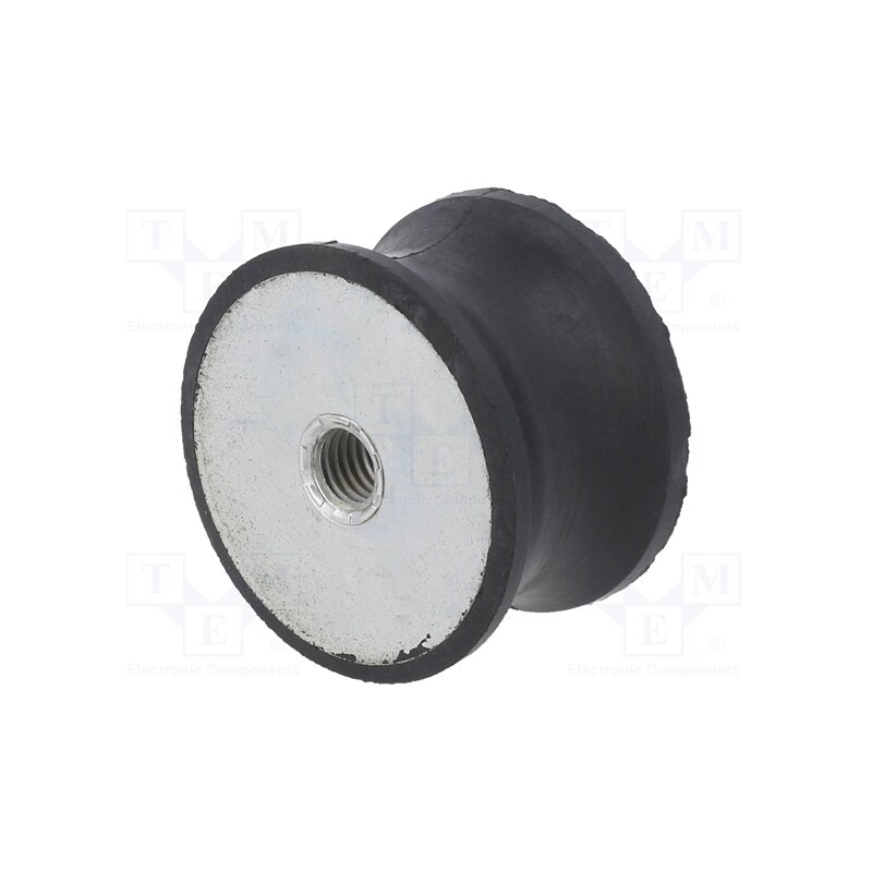 1 pcs x ELESA+GANTER - DVC.3-50-42-30-M10-70 - Vibration damper, M10, Ø: 50mm, rubber, L: 30mm, H: 10mm, 2085N