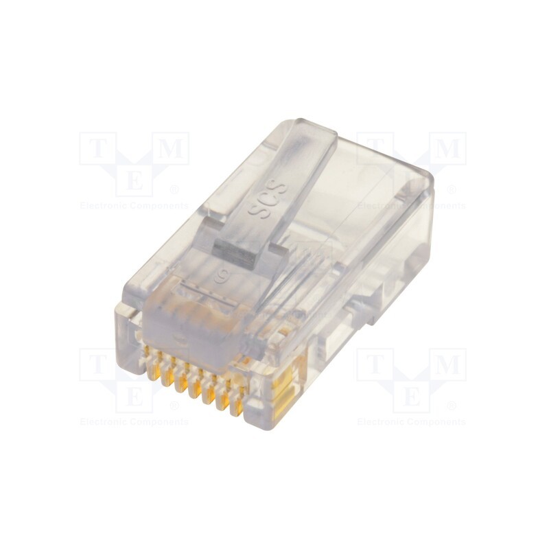 5 pcs x BEL FUSE - 937-SP-3088R - Plug, RJ45, PIN: 8, Layout: 8p8c, for cable, IDC,crimped