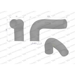 Lower radiator pipe 3618641m1 Warynski