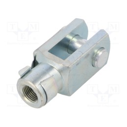 1 pcs x PNEUMAT-FS/040 - Piston rod clevis, Thread: M12x1,25, 40mm, Kit: clip,bolt
